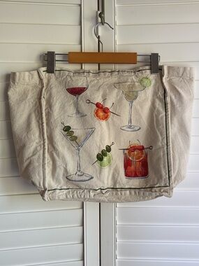 Cotton canvas bag, wine tote